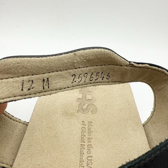 SAS Womens Sorrento Adjustable Comfort Sandal US 12 M Black Leather NIB - Picture 12 of 12